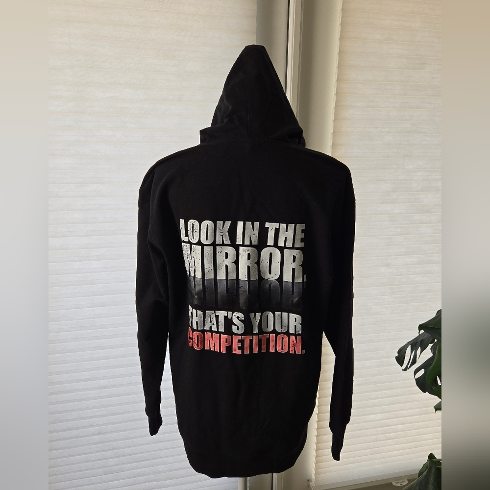 Black Hoodie with Motivational Print